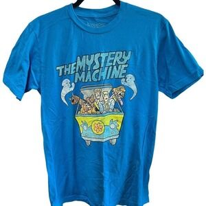 2019 Scooby-Doo Mystery Machine Graphic T-Shirt Blue Size M Warner Bros